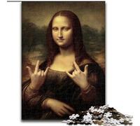 Puzzle 1000 pièces pour Adultes Art Mona Lisa Puzzle 1000 pièces pour Adultes pour la décoration intérieure, Divertissement en Famille, à partir de 14 Ans (Taille 26x38cm)