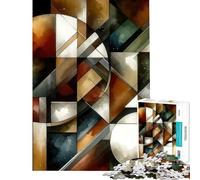 Puzzle 1000 pièces pour Adultes Art Mural Abstrait et Neutre Puzzle 1000 pièces à Monter soi-même Jouet éducatif et éducatif Cadeau de Noël ou d'anniversaire (38x52cm)