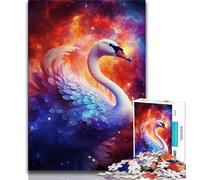 Puzzle 1000 pièces pour Adultes, Art psychédélique, cygnes, pour Adolescents, activité Amusante pour la Maison, Jouets pour Les Jours de Pluie, Cadeaux d'anniversaire (Taille 75x50cm)