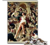 Puzzle 1000 pièces pour Adultes Art psychédélique en Carton, pour Noël et Le Nouvel an, Taille 38x26cm, pour Un Jeu interactif en Famille