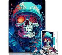 Puzzle 1000 pièces pour Adultes Astro Skull 1000 pièces pour Adolescents, idéal comme Cadeau pour Toute la Famille Convient aux Enfants de 14 Ans et Plus (Taille 38x26cm)