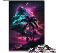 Puzzle 1000 pièces pour Adultes AstroIsland avec Nuages tropicaux Puzzle en Carton, idéal pour la décoration intérieure, Les Anniversaires, Les fêtes et Les Cadeaux 1000 pièces(26x38cm)