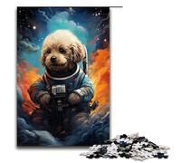 Puzzle 1000 pièces pour Adultes Astronaute Caniche Bébé par SplattersLots of Thick Color Puzzle Hands on Game 75x50cm