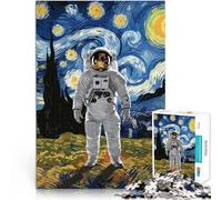 Puzzle 1000 pièces pour Adultes Astronaute dans la Nuit étoilée Entraînez Votre Cerveau et Vos Mains Super Cadeau 52x38cm
