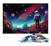 Puzzle 1000 pièces pour Adultes Astronaute Debout sur Une Galaxie colorée Puzzle Jeux éducatifs Cadeaux d'anniversaire de Noël pour et Adolescents de 14 Ans et Plus 1000 pièces (38 x 26 cm)