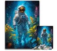 Puzzle 1000 pièces pour Adultes Astronaute Lieu Magique Puzzles en Bois pour Adultes Jeu de décoration DIY Stimulant Jouet interactif Familial 1000 pièces