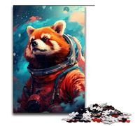 Puzzle 1000 pièces pour Adultes Astronaute Panda Roux par SplattersLots of Thick Colour Puzzle Hands on Game 75x50cm