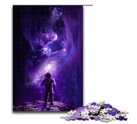 Puzzle 1000 pièces pour Adultes Astronaute Perdu dans l'espace Jeu Stimulant Une œuvre d'art Convient aux Adolescents de 14 Ans et Plus 75 x 50 cm