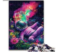 Puzzle 1000 pièces pour Adultes Astronaute psychédélique, Jouet éducatif idéal comme Cadeau pour Toute la Famille à partir de 14 Ans (Taille 26x38cm)