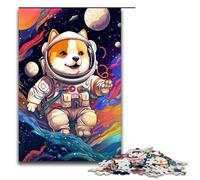 Puzzle 1000 pièces pour Adultes Astronaute Shiba Inu Bébé par SplattersLots of Thick Color Puzzle Hands on Game 75x50cm