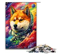 Puzzle 1000 pièces pour Adultes Astronaute Shiba Inu Bébé par SplattersLots of Thick Color Puzzle Hands on Game 75x50cm
