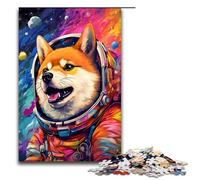 Puzzle 1000 pièces pour Adultes Astronaute Shiba Inu par SplattersLots of Thick Color Puzzle Hands on Game 75x50cm