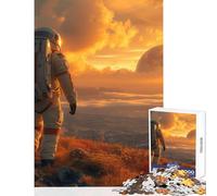 Puzzle 1000 pièces pour Adultes Astronaute Une Autre planète Jeu éducatif Idée Cadeau Jeu d'éveil Parent-Enfant Dimensions 50x75cm