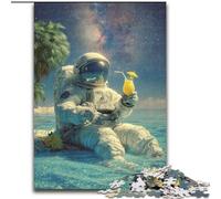 Puzzle 1000 pièces pour Adultes Astronautes dans l'espace, pour Adolescents et familles, décoration DIY idéale et défi cérébral (Taille 50x75cm)