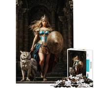 Puzzle 1000 pièces pour Adultes Athéna déesse Motif Difficile à Assembler décoration intérieure Jouet pour Les 14 Ans et Plus 50x75cm