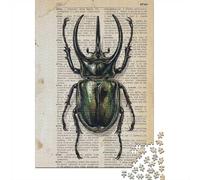 Puzzle 1000 pièces pour Adultes, Atlas Beetle on Vintage Dictionary Page