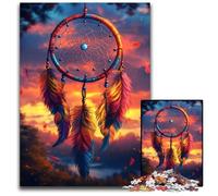 Puzzle 1000 pièces pour Adultes, Attrape-rêves, Puzzle en Bois, Jeux éducatifs, avec Affiche et fiche de Questions-réponses, pour Les 14 Ans et Plus, 50x75cm