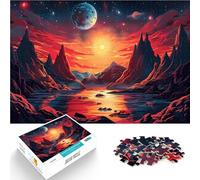 Puzzle 1000 pièces pour Adultes Aube Cosmique Jouets éducatifs et d'apprentissage Jeux familiaux Décoration Parfaite 38x26cm