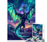 Puzzle 1000 pièces pour Adultes Aurora Seraphim Dragon Décoration intérieure Jouet idée Cadeau Jeu éducatif idéal pour décorer Un Bureau Dimensions 38x52cm