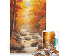 Puzzle 1000 pièces pour Adultes Autumn Creek, Jeu Anti-Stress, Difficile et Stimulant, Design élégant, 50x75cm