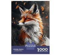Puzzle 1000 Pièces pour Adultes Autumn Fox Majesty-1 Puzzle pour Adultes Jeux Relaxants Analyse Et Logique, Idéal comme Cadeau pour Toute La Famille 38x26cm/1000pcs