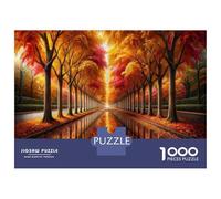 Puzzle 1000 Pièces pour Adultes Autumn Reflections in The Park Puzzles pour Adultes - Décoration Murale - Niveau De Difficulté : Difficile, Très Difficile Et Stimulant 70x50cm/1000pcs