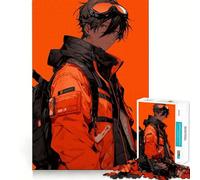 Puzzle 1000 pièces pour Adultes avec Un Personnage d'anime Orange (50x75cm) Jeu de réflexion Stimulant et Amusant à Partager Qualité et découpe exceptionnelles Cadeau raffiné