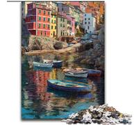 Puzzle 1000 pièces pour Adultes avec Vue sur la Ville et la mer Un Jeu Stimulant, idéal comme Cadeau pour Toute la Famille (50x75cm)