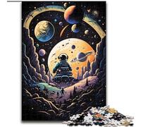 Puzzle 1000 pièces pour Adultes Aventure Galactique Puzzle en Carton pour Adultes Taille 26x38cm Activité familiale, Casse-tête, décoration intérieure, Cadeau de Vacances