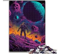 Puzzle 1000 pièces pour Adultes Aventurier de l'espace en Bois, Parfait pour s'amuser en Famille Lors des Anniversaires, Noël 50x75cm Activité de Jeu familiale captivante