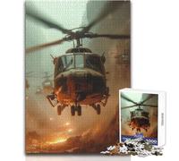 Puzzle 1000 pièces pour Adultes - Avion Militaire - Apaisant et Relaxant - Jeu de précision - Dimensions:50x75cm