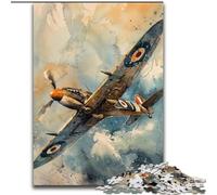 Puzzle 1000 pièces pour Adultes Avion Spitfire, idéal pour Les Adolescents et Les familles, idéal pour décorer et stimuler Le Cerveau Taille 26x38cm