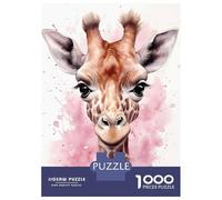 Puzzle 1000 Pièces pour Adultes Baby Giraffe Portrait Puzzle Casse-tête Difficile, Idéal comme Cadeau pour Toute La Famille 70x50cm/1000pcs