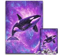 Puzzle 1000 pièces pour Adultes, Baleine de rêve, Puzzle en Carton, Jeu interactif Familial, défi cérébral, Cadeau 26x38cm