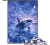 Puzzle 1000 pièces pour Adultes Baleine Galactique, Casse-tête Stimulant pour Adolescents, soirée de Jeux en Famille Amusante, 50x75cm