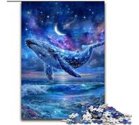 Puzzle 1000 pièces pour Adultes, Baleine Galactique, Jeu de décoration à Faire soi-même, Jouet interactif Familial 50x75cm