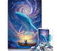 Puzzle 1000 pièces pour Adultes Baleine psychédélique 1000 pièces pour Adolescents, Jeux Amusants en Famille, idéal comme Cadeau pour Toute la Famille (Taille 38x26cm)