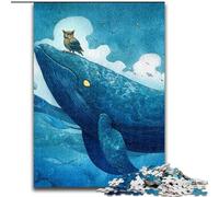 Puzzle 1000 pièces pour Adultes, Baleines et hiboux, Jeux, Jouets, Cadeaux d'anniversaire Uniques pour Les Enfants de 14 Ans et Plus (Taille 26x38cm)