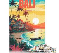 Puzzle 1000 Pièces pour Adultes Bali Indonésie Puzzle en Bois pour Adultes, difficile et difficile, 1000 Pièces (75x50cm)