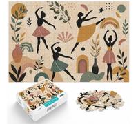 Puzzle 1000 pièces pour Adultes, Ballet Dancers and Botanical Elements | Puzzle pour adultes de 1000 pièces : se prête aux longues séances de puzzle ; pour une activité tranquille chez soi.
