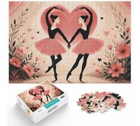 Puzzle 1000 pièces pour Adultes, Ballet Dancers Forming a Heart | Pour les vacances de Noël : ce puzzle 1000 pièces pour adultes convient aux loisirs calmes sans écran.