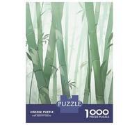 Puzzle 1000 Pièces pour Adultes Bamboo Zen Forest Puzzle Adulte Jeu Manuel Vacances À La Maison Passer Le Temps Réduction du Stress Cadeaux 38x26cm/1000pcs