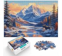 Puzzle 1000 pièces pour Adultes, Banff Louise, Canada | Pour un Noël sans écran : ce puzzle pour adultes avec 1000 pièces offre une activité classique pour Noël.