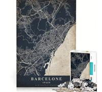 Puzzle 1000 pièces pour Adultes, Barcelone, Espagne, Jeu de Construction, améliore la mémoire, idéal comme Cadeau pour Toute la Famille 38x26cm