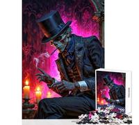 Puzzle 1000 pièces pour Adultes Baron Samedi en Haut-de-Forme Jeu Anti-Stress Jeu Pratique et Relaxant Dimensions 38x52cm