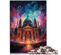 Puzzle 1000 pièces pour Adultes Basilique Saint-Étienne Jeu Stimulant Puzzles 26x38cm Convient pour la décoration de Bureau pour Les 14 Ans et Plus