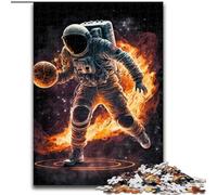 Puzzle 1000 pièces pour Adultes Basketball Astronaute Espace JigsawPuzzle 1000 pièces pour Adultes Fête d'anniversaire pour Hommes Femmes Taille 50X75CM