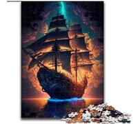 Puzzle 1000 pièces pour Adultes, Bateau océanique, Chaque pièce est Unique - Jeu Familial Stimulant et Amusant pour Les 14 Ans (Taille 50x75cm)