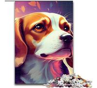 Puzzle 1000 pièces pour Adultes Beagle, Puzzle en Bois coloré, Jeu interactif Familial, Cadeau Casse-tête, Jouet éducatif (Taille 50x75cm)
