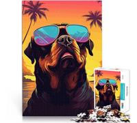 Puzzle 1000 pièces pour Adultes Beau Chien Difficile à réaliser mais Amusant et Humoristique Interaction Parent-Enfant 38x26cm